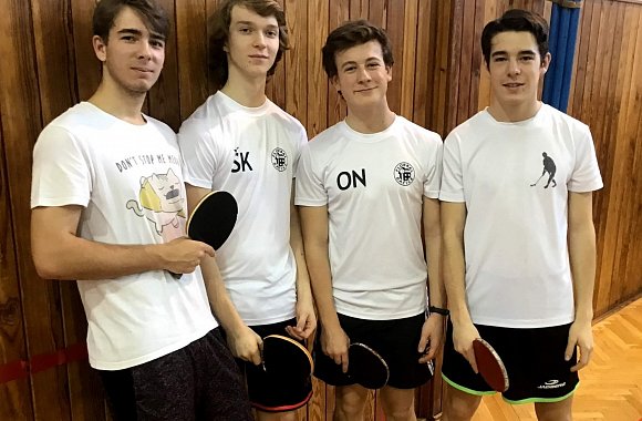 Stolní tenisté z gymnázia opět rozdávali radost